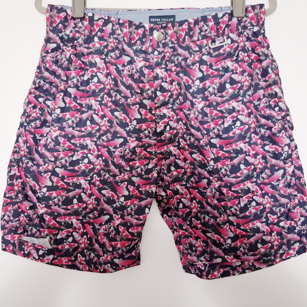 Peter Millar Koi Pond Swim Trunks Size Medium